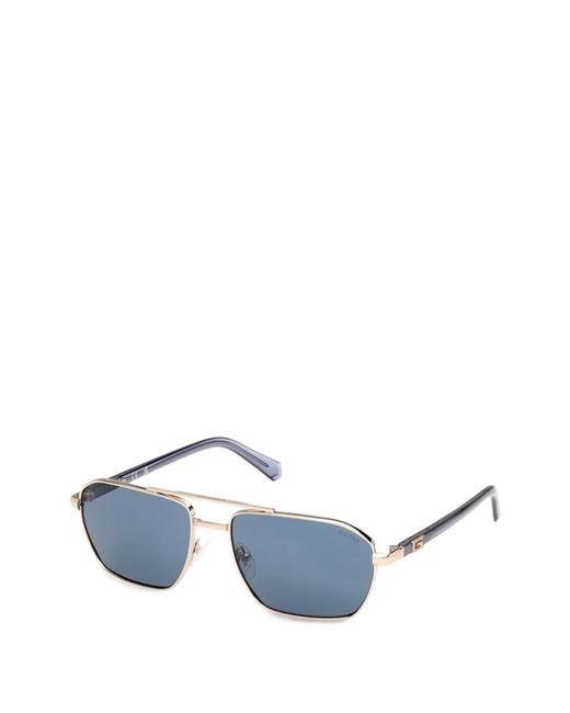 GUESS EYEWEAR Blue Pilot-Frame Sunglasses for men