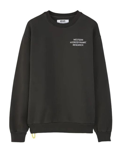 メンズ Western Hydrodynamic Research ロゴ スウェットシャツ Black