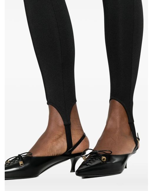 Frankie Shop Black Caserta Stirrup Leggings