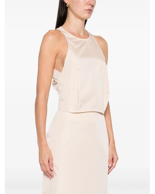St. Agni White Drawstring Top