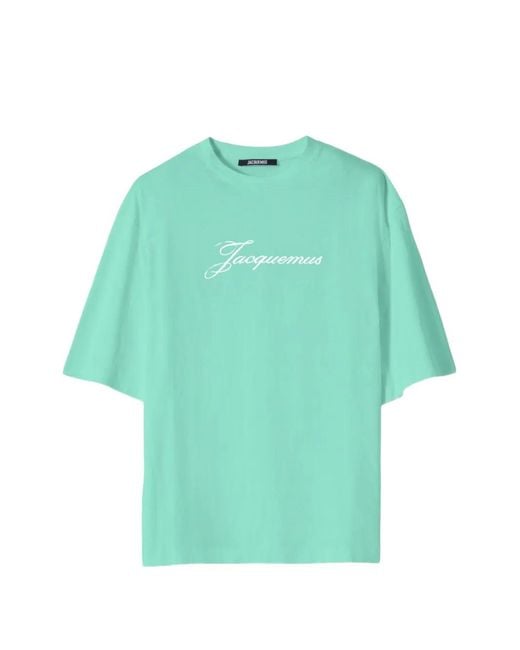 Jacquemus Green Logo-Print T-Shirt