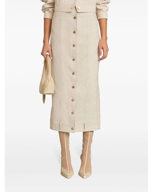 Cult Gaia Natural Lua Skirt