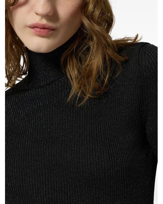 Missoni Black Pull Côtelé À Col Montant