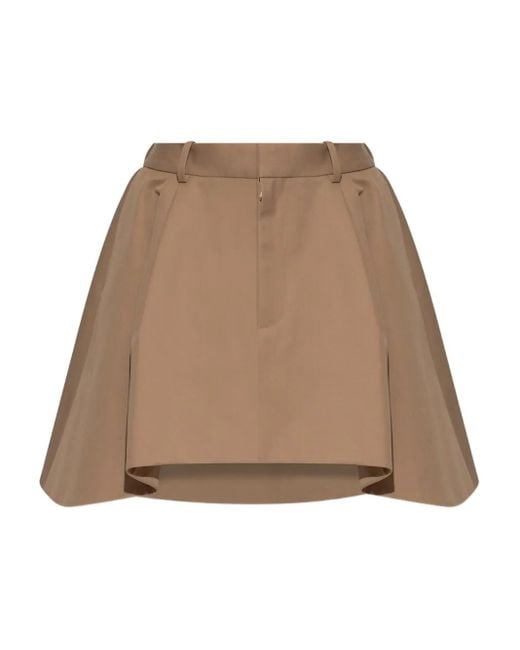 Loewe ロゴパッチ ミニスカート Natural