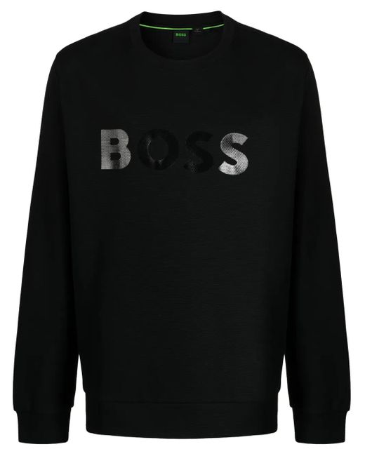 Boss Black Salbo Mirror Cotton Sweatshirt for men