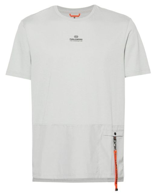 Parajumpers Clint T-Shirt mit Einsätzen in White für Herren