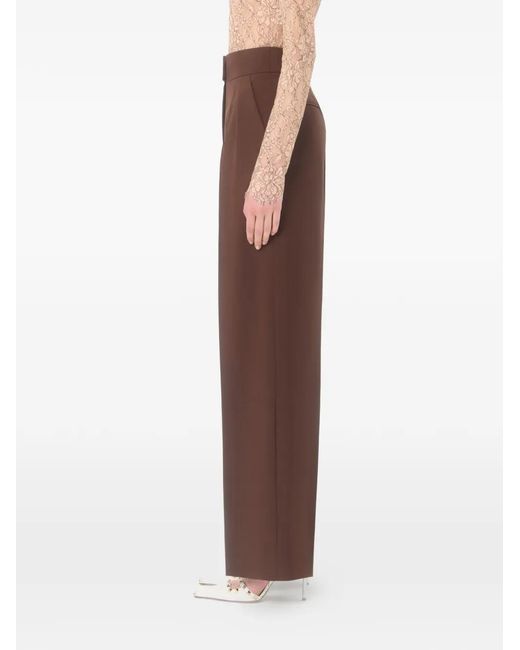 Valentino Garavani Brown British Mohair Pants