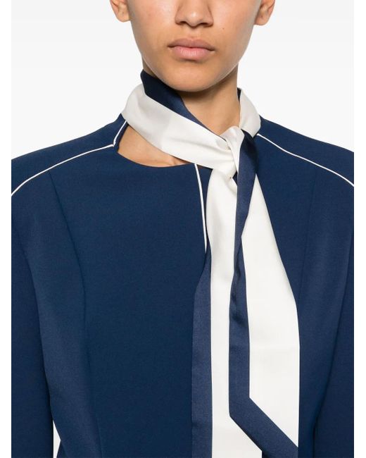 Elisabetta Franchi スカーフディテール ジャケット Blue