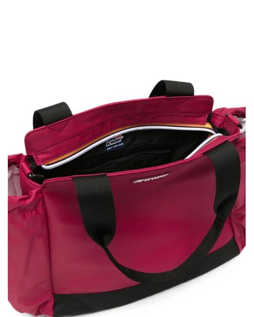 K-Way Red Sac À Main Aisy À Fermeture Zippée