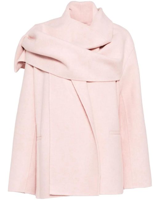 Cappotto Con Sciarpa di JNBY in Pink