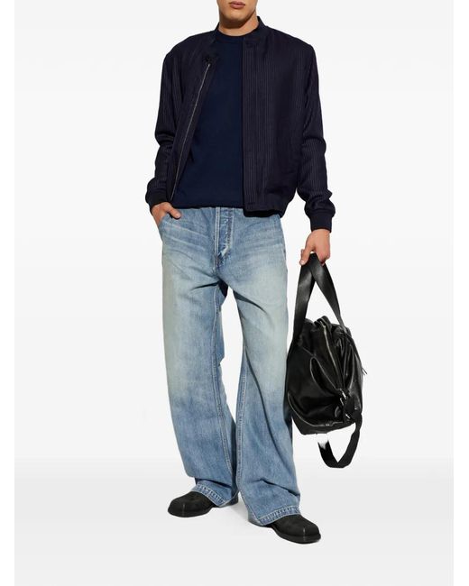 Givenchy Blue Logo-Patch Sweater for men