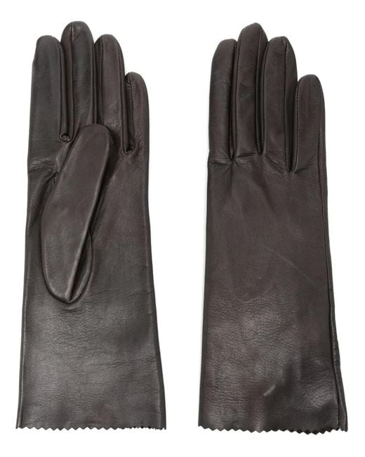 Manokhi Black Leather Gloves