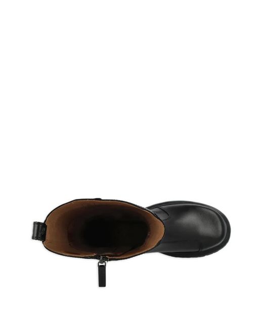 Dr. Martens Black Rejena Lug-Sole Zipped Boots