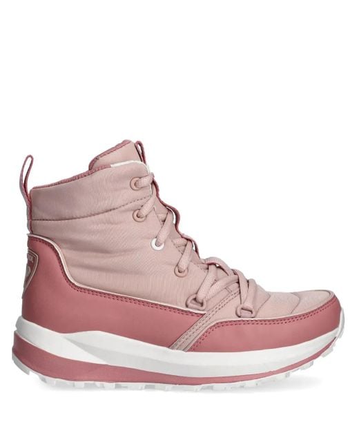 Rossignol Pink Panelled Ankle Boots