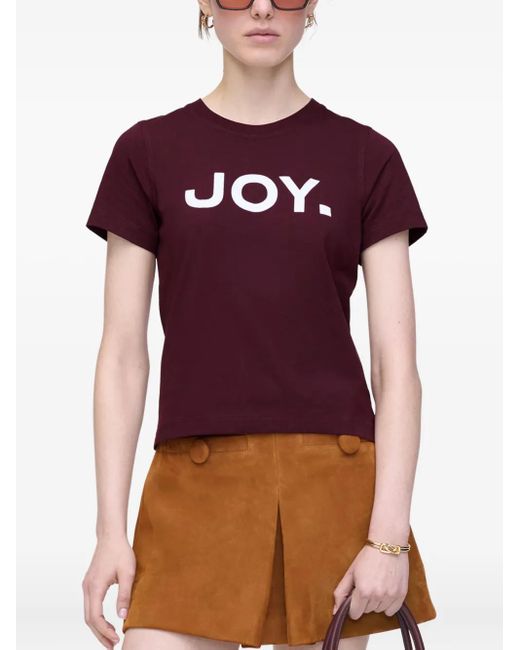 Marc Jacobs Purple T-Shirt mit Joy-Print