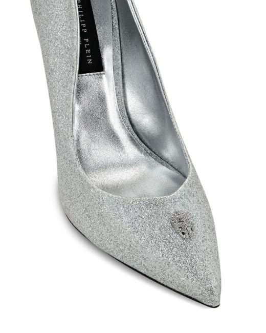 Zapatos de tacón de 120 mm Philipp Plein de color Gray
