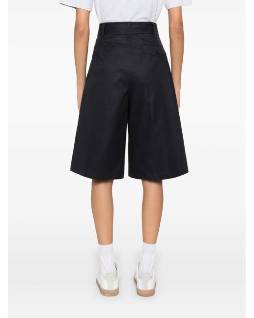 Herno Blue Cotton Knee-Length Shorts