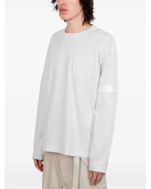 Sacai White James Dean Long-Sleeve T-Shirt for men