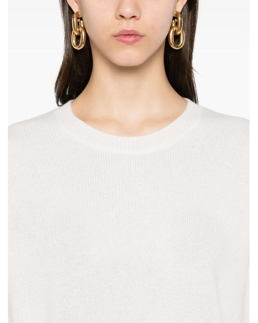 Lisa Yang White Camille Sweater