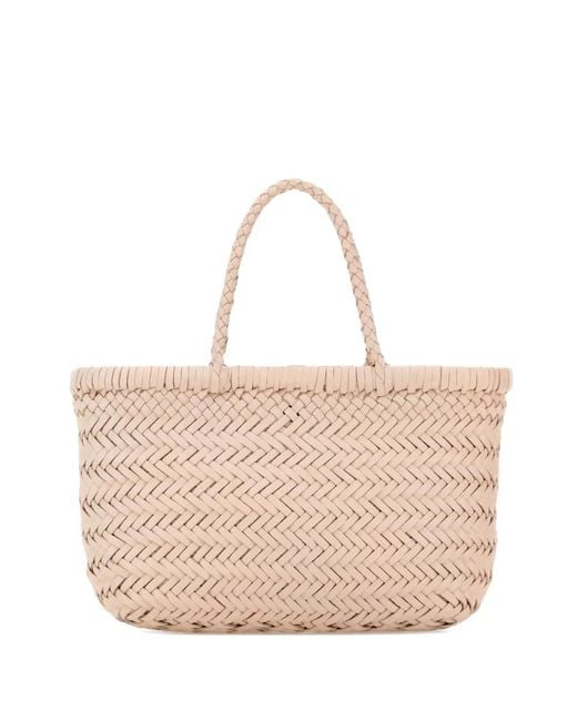 Dragon Diffusion Natural Flat Gora Woven Tote Bag