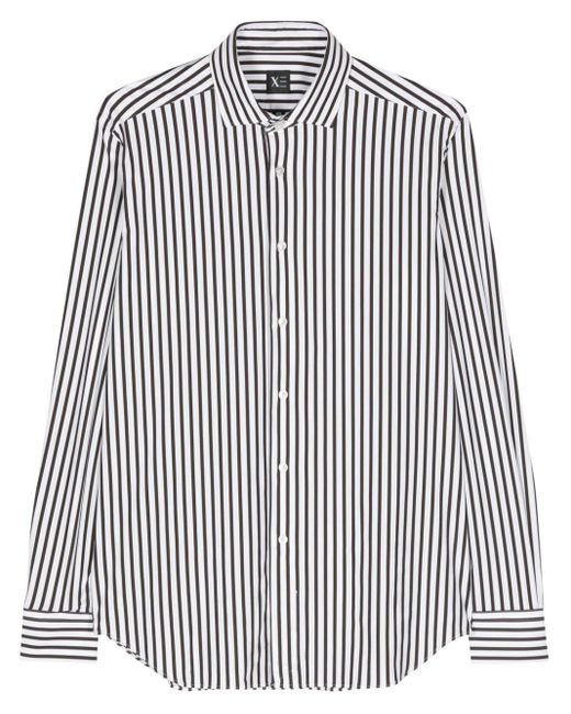 Xacus White Striped Longsleeved Shirt for men