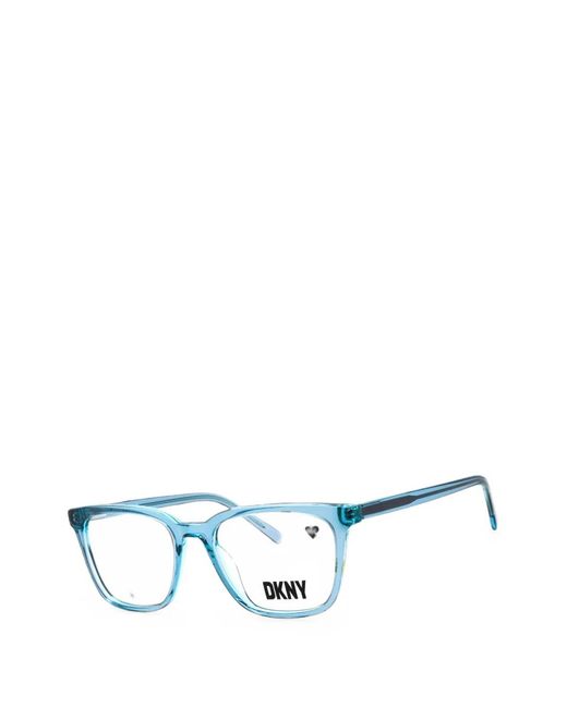 DKNY Blue Rectangle-Frame Glasses