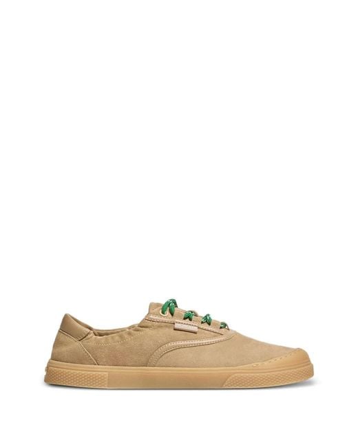Moncler Natural Vera Lace-Up Sneakers
