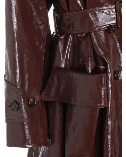 Chloé Brown Belted Buttoned Coat