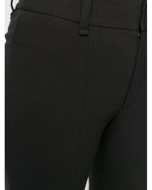 Vince Black High-Waist Cropped Skinny Trousers
