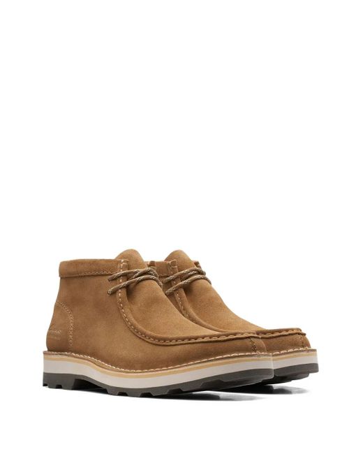 Clarks Brown Corston Wally Wp Boots for men