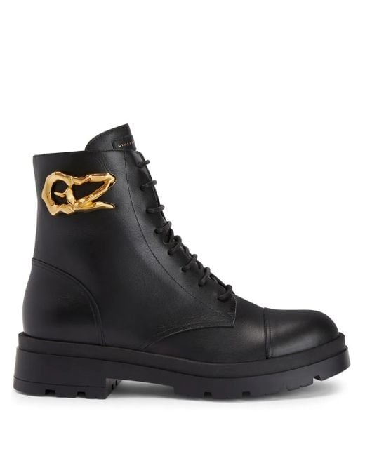 Giuseppe Zanotti Black Harlock Zali Biker Boots for men