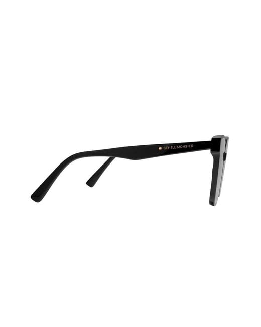 Gentle Monster Black Her 01 Small Square-Frame Sunglasses