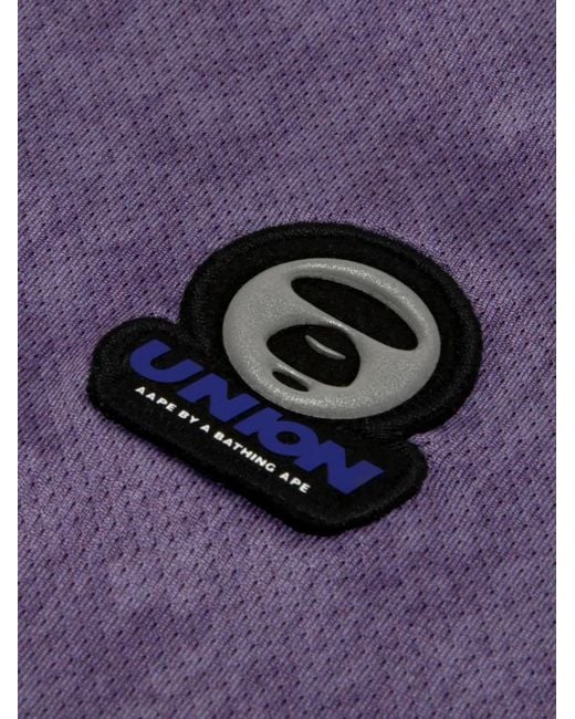 Aape By A Bathing Ape Purple T-Shirt À Patch Logo for men