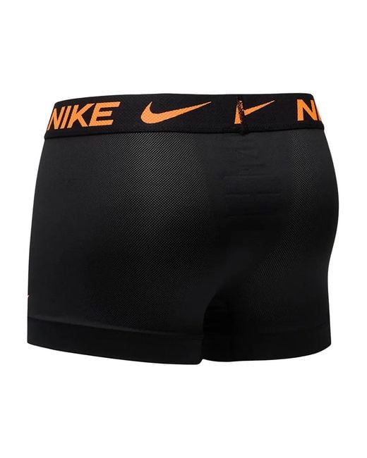 Nike Black Dri-Fit Logo-Waistband Boxers (Pack Of Three) for men
