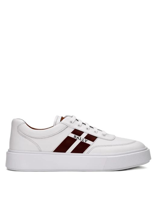 Bally White Leather Sneakers for men