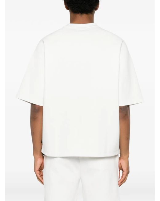 OUTHERE White T-Shirt À Manches Raglan for men