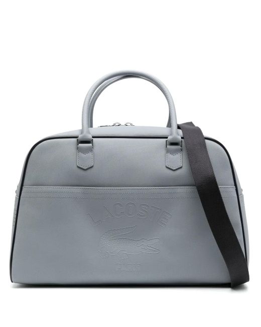 メンズ Lacoste Club 1930 Pcポケット ボストンバッグ Gray