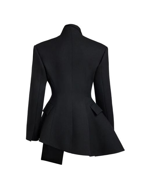 A.W.A.K.E. MODE Black Asymmetric Volume Jacket