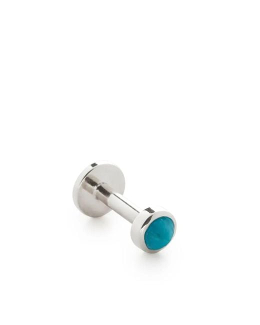 Monica Vinader Blue 14Kt Mini Gem Post Earring