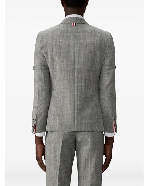 Thom Browne Geruite Blazer in het Gray voor heren