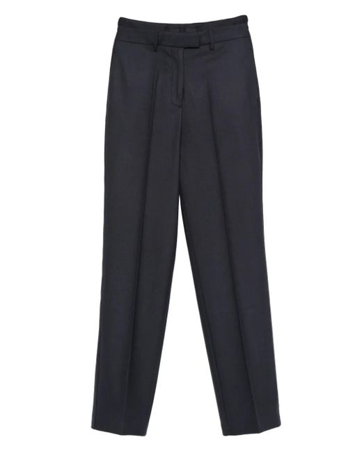 Semicouture Blue Pleated Trousers