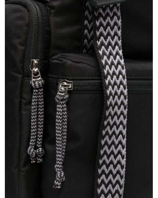 Lanvin Black Curb Mini Backpack 14Cm Depth For for men