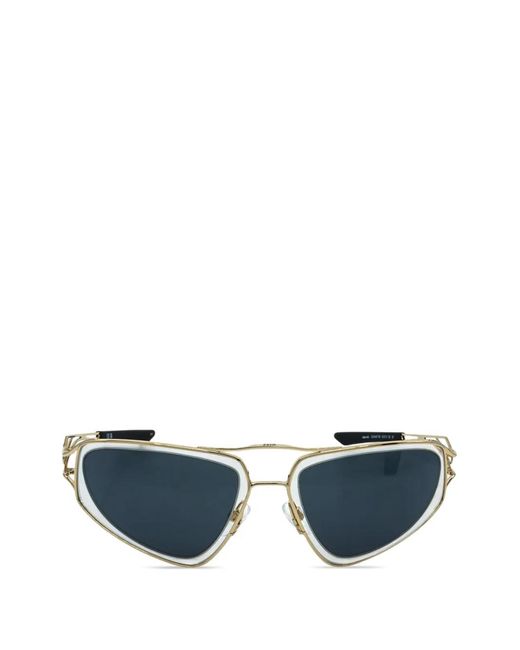 Nike Blue Veil Geometric-Frame Sunglasses for men