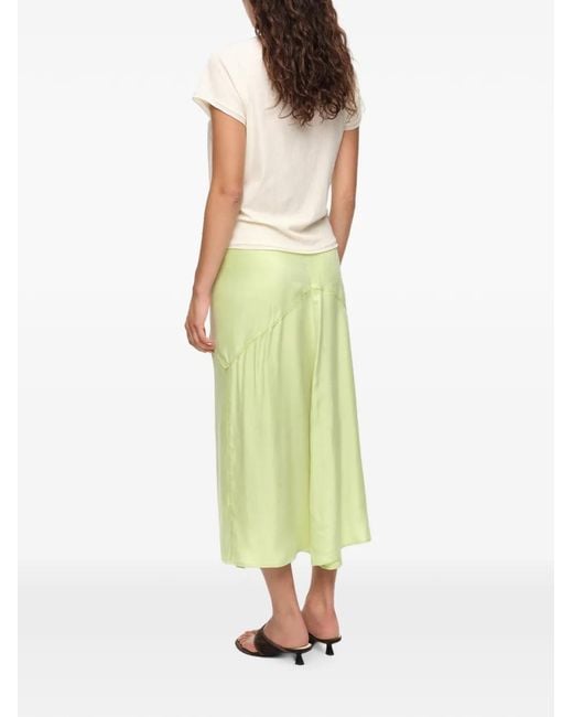 Bimba Y Lola Green Lime Lace A-Line Skirt