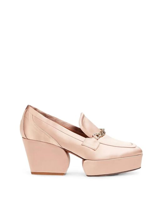 Zimmermann Pink Chain-Embellished Platform Sandals