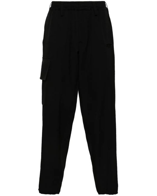 Yohji Yamamoto Black Wool Trousers for men