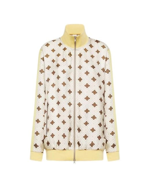 Pierre Louis Mascia White Geometric Print Jacket