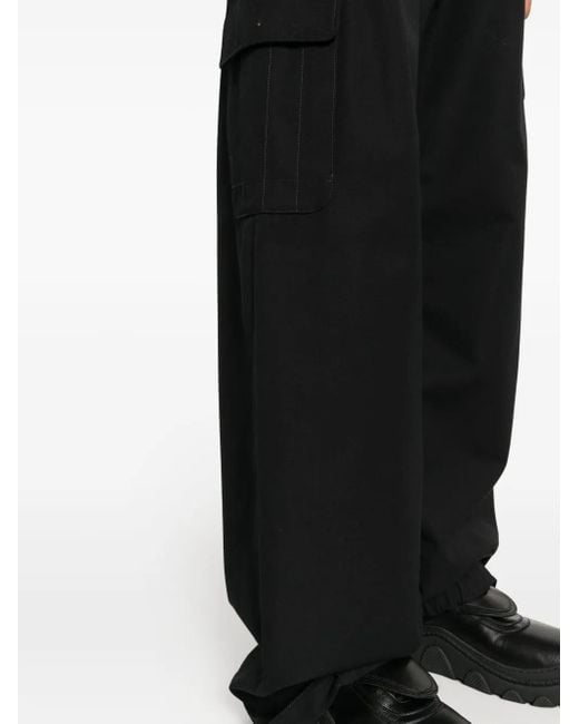 Pantalon Ample En Laine Mélangée Off-White c/o Virgil Abloh pour homme en coloris Black