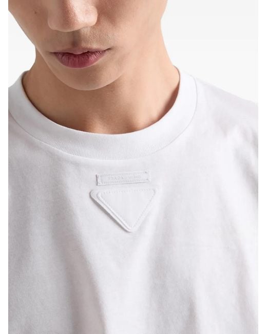 T-Shirt Shapeable di Prada in White da Uomo