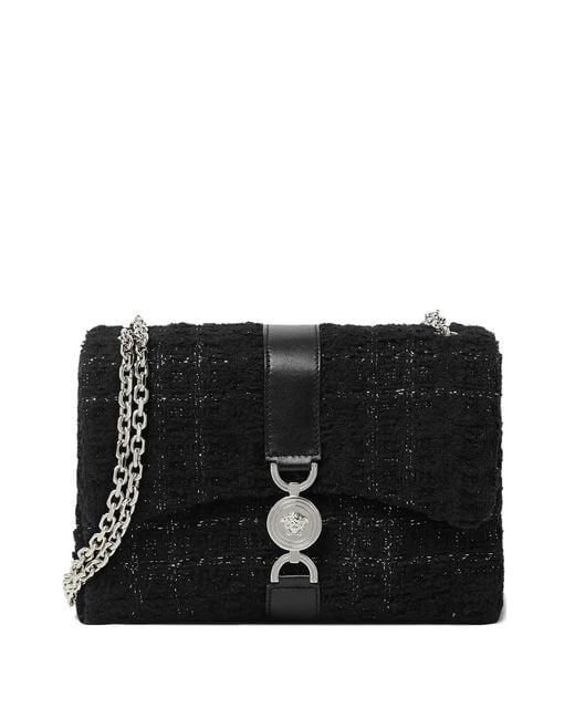 Versace Black Kleio Chain-Strap Cross Body Bag